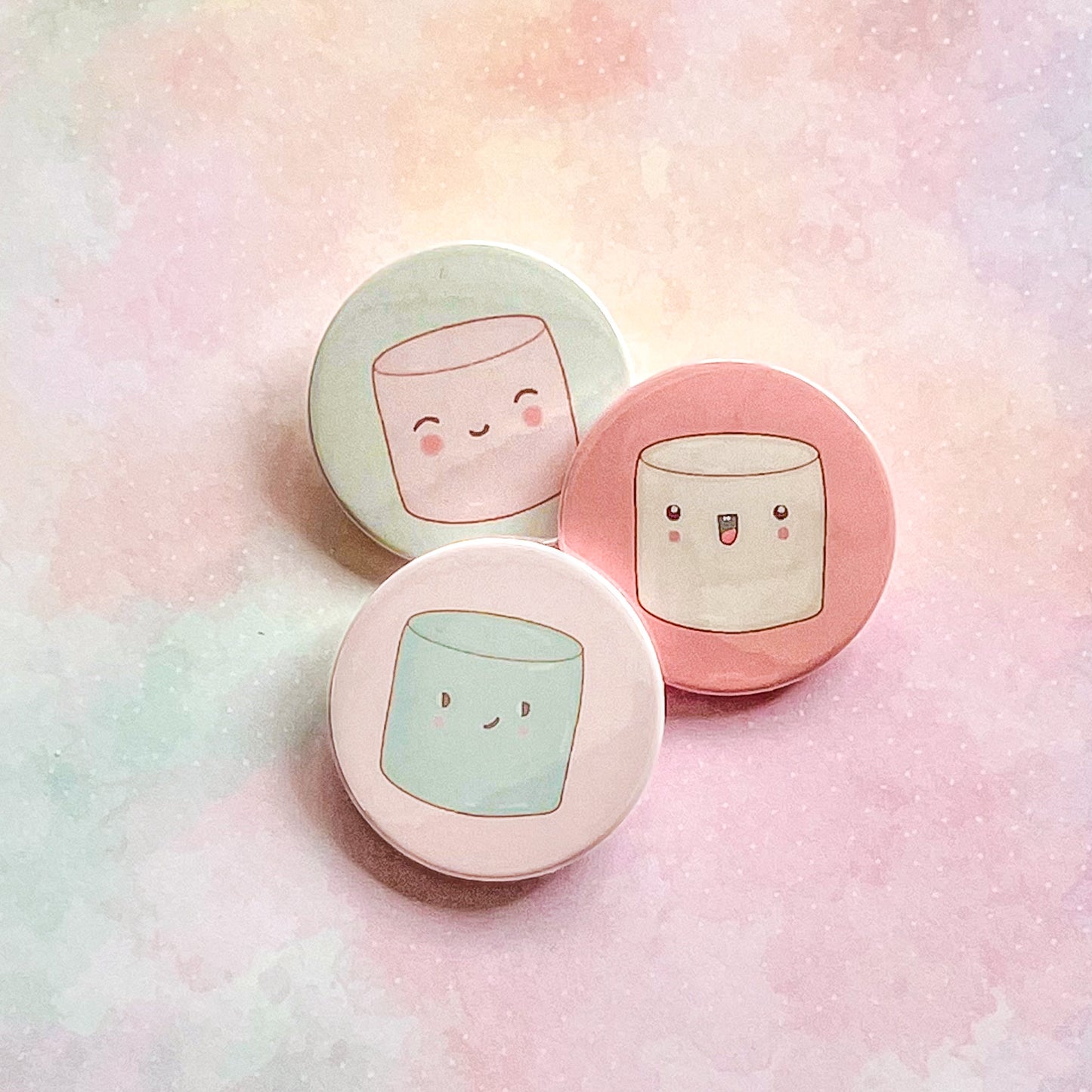 Marshmallow buttons set 38 mm