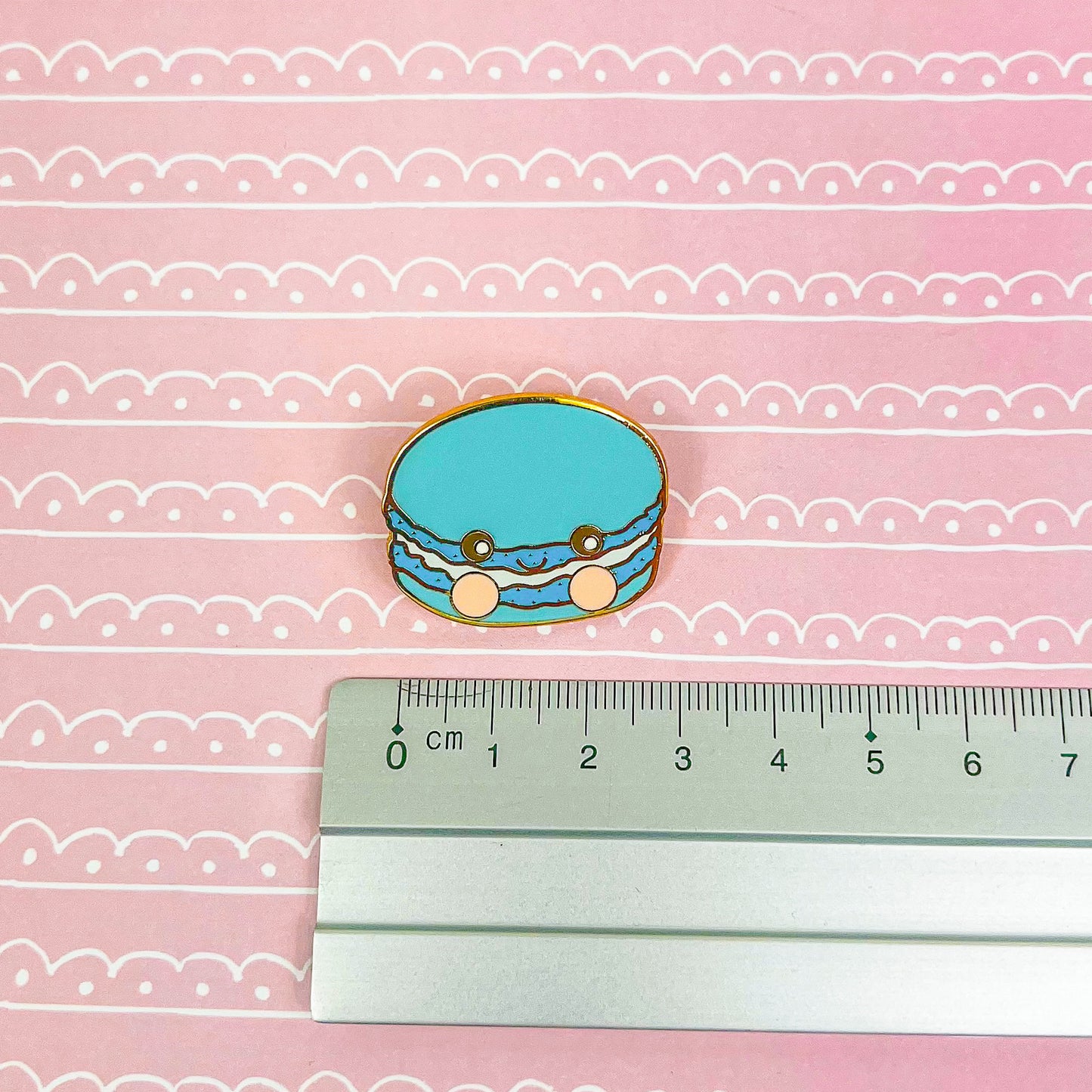Macaroon enamel pin