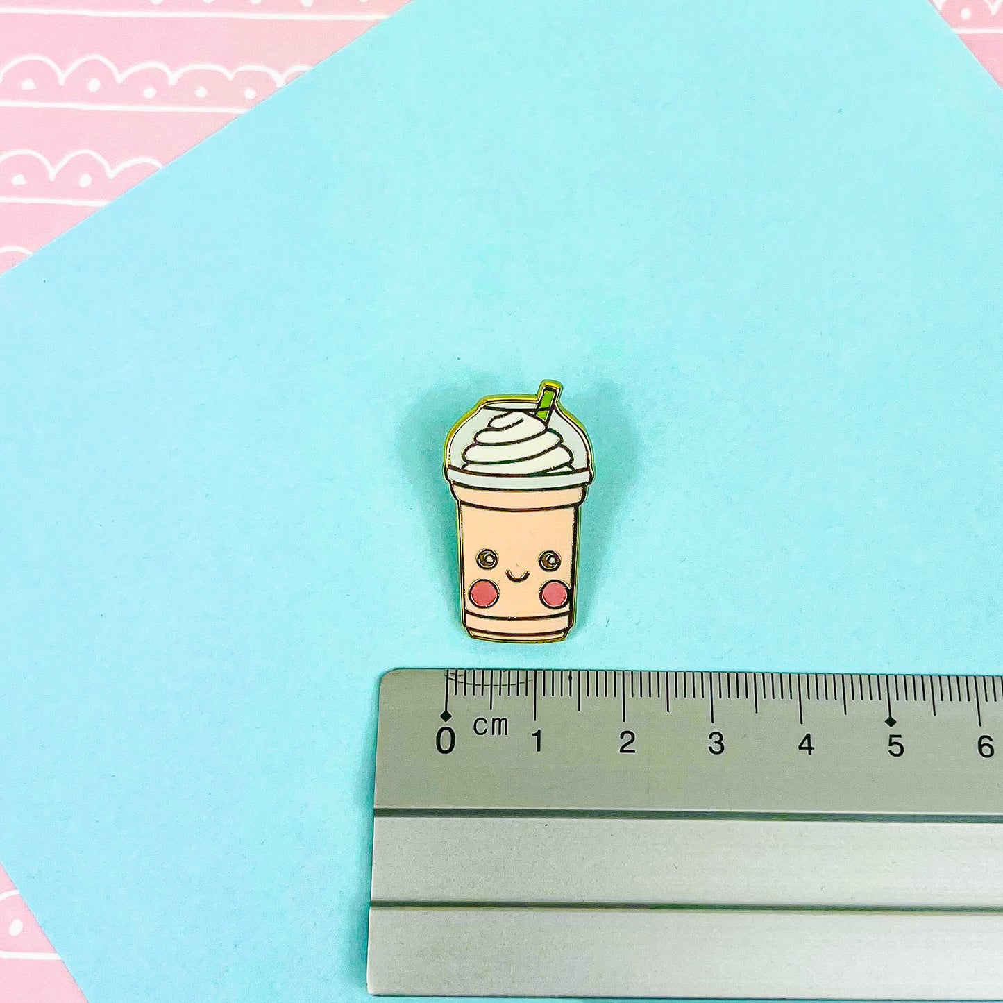 Coffee time enamel pin