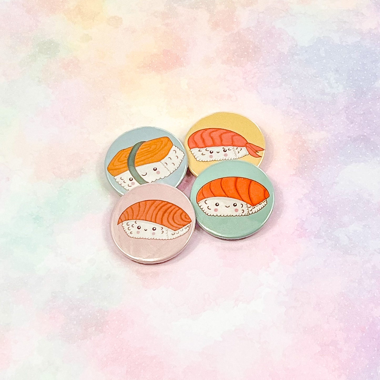 Sushi buttons set 38 mm