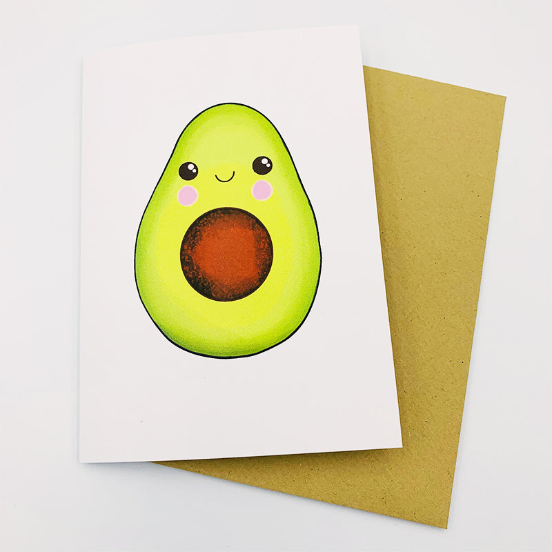 Avocado Greeting Card