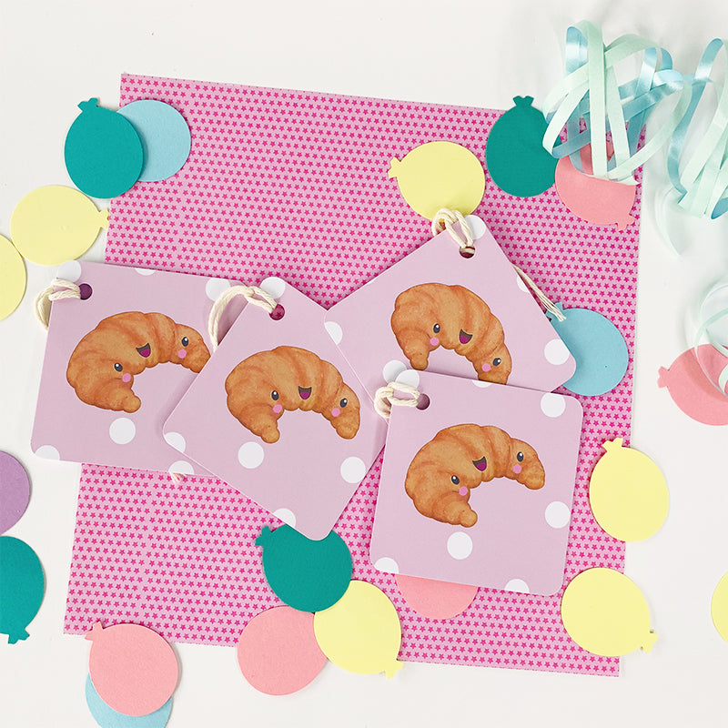 Croissant gift tags