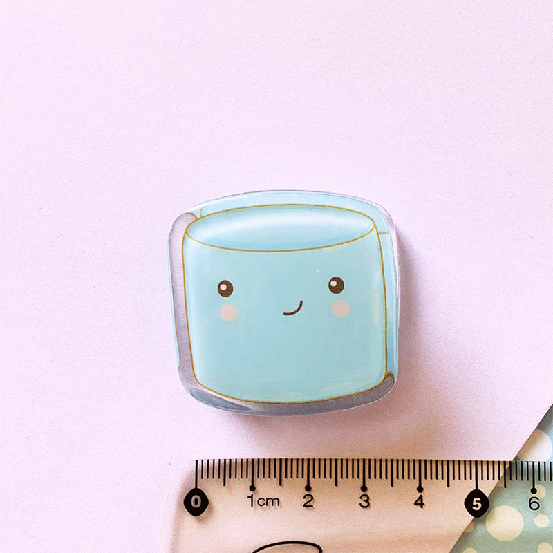 Marshmallow acrylic paper clip
