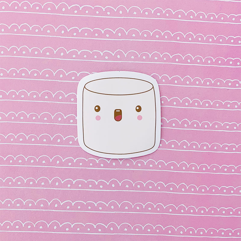 White Marshmallow Single Sticker