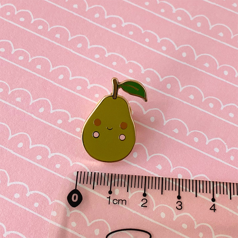 Pear-fect enamel pin