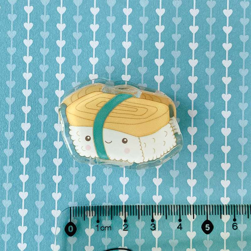 Sushi tamago nigiri acrylic paper clip
