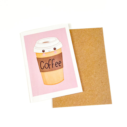 Coffee to go Greeting Card