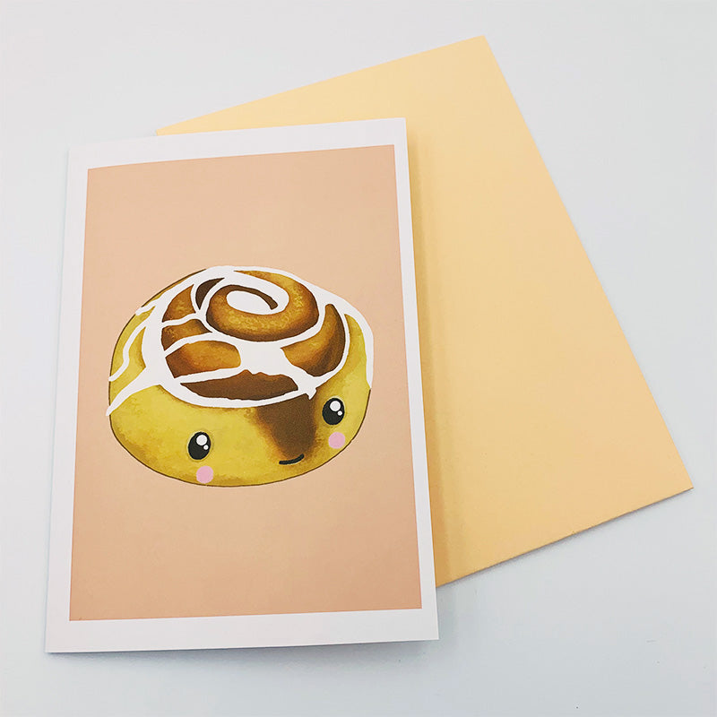 Cinnamon Roll Greeting Card