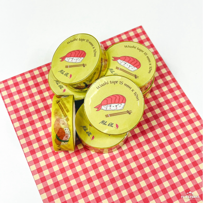 Sushi washi tape