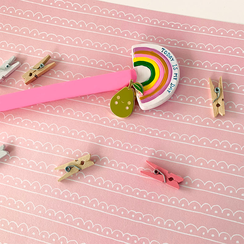 Pear-fect enamel pin