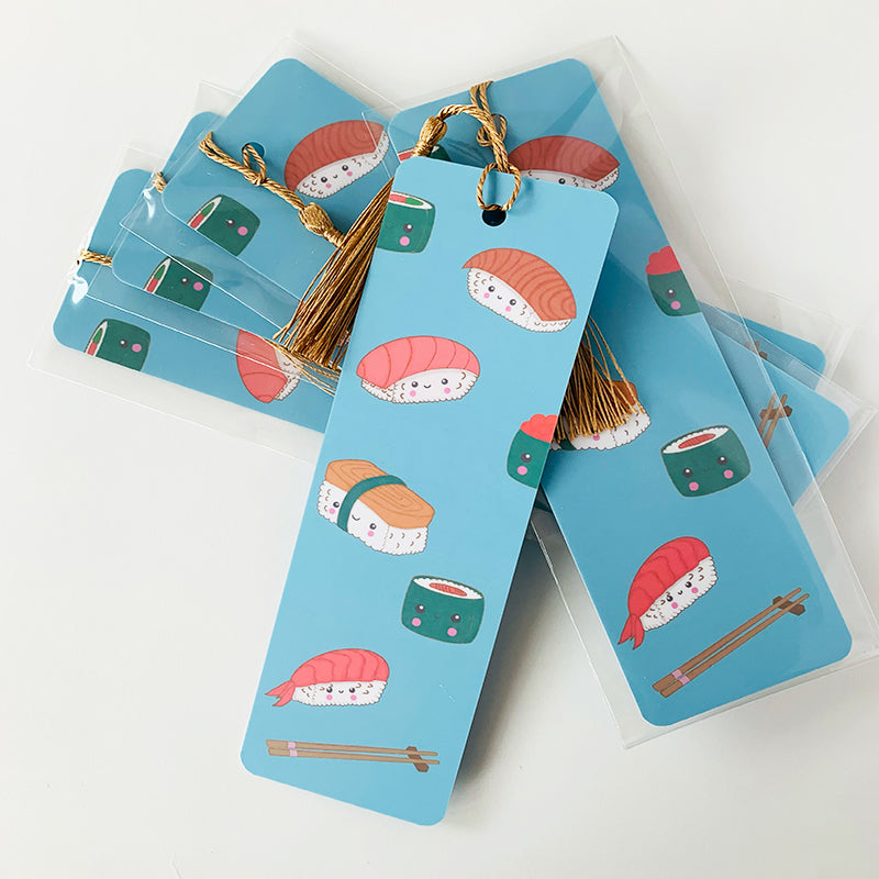 Sushi blue bookmark